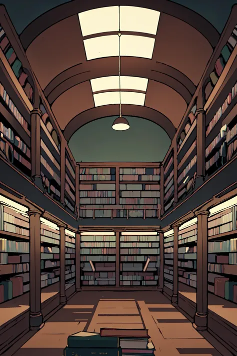 library, renaissance, empty room, books