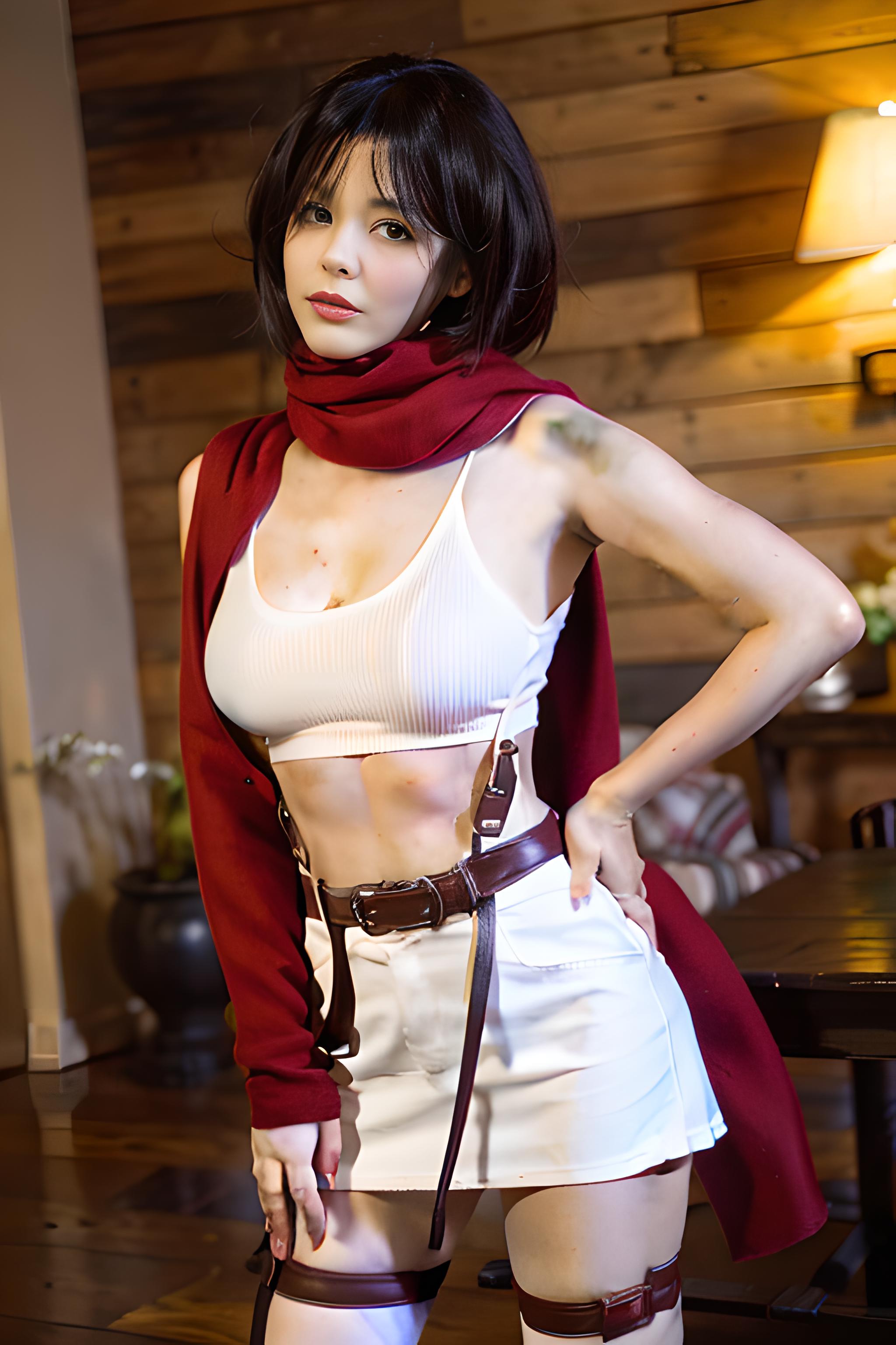 Mikasa Ackerman - Attack on Titan [NSFW] [LoRA] - HyperRealistic Cosplay -  SeaArt AI Model