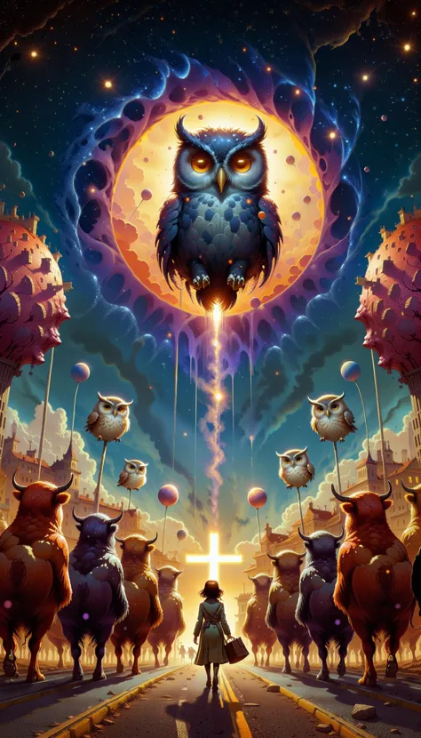 a poster for the movie the owl and the star