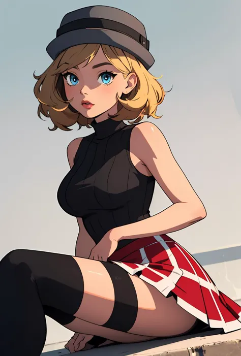 (masterpiece, best quality), 1girl,    <lora:PKMN_Serena_Gen8_v1:0.8> pkmnserena, 1girl, solo, blue eyes, blonde hair, short hai...