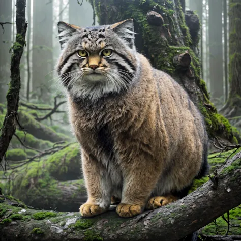 Manul cat (Pallas cat)