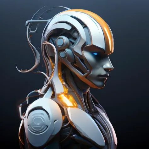 android,headshot,biomorphic,<lora:artfullyandroidmix:1>,logo,