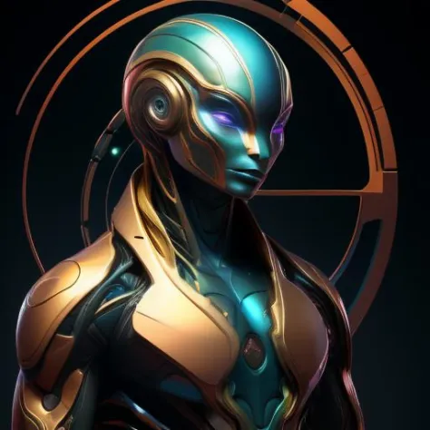 android,biomorphic,ILLUSTRATION,<lora:artfullyandroidmix:0.51>,echo,male,<lora:ArtfullyAlien.hs:0.5>,alien,
Androgenous biomorphic android chaMELEON,merging biology and technology seamlessly in a genderless autonomous being,smooth metallic pearl skin,circu...