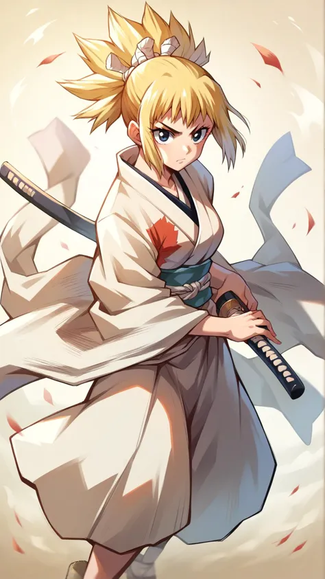 a cartoon image of a woman with a sword in her hand