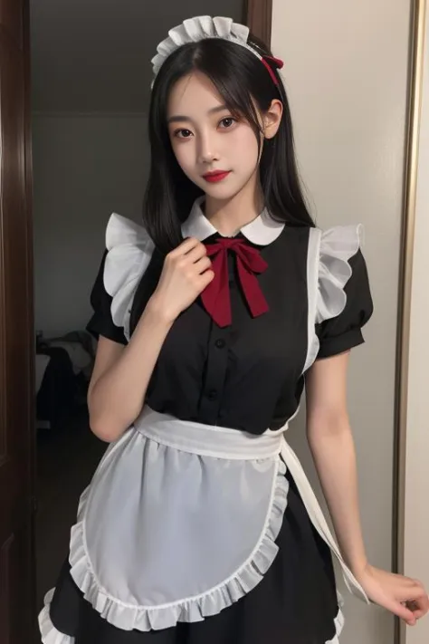 一件简单的半透女仆装 A simple translucent maid dress