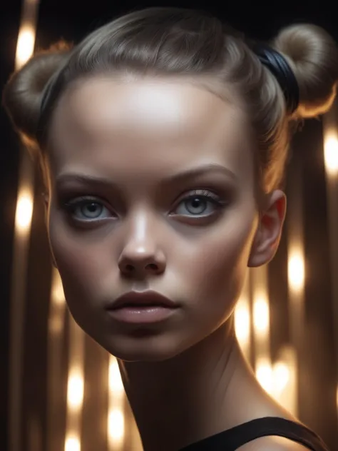 ((( by Ejnar Nielsen style, and by Ingrid Baars style))), masterpiece, (portrait a young woman), super detailed, elegant, Accent Lighting, ultra detailed cute face ,