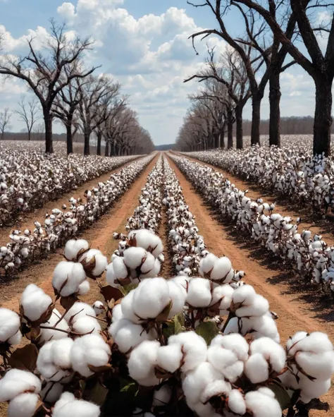 Cotton plantation in Virginia