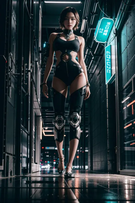 realistic, realistic details, detailed,
break
1girl, petite, cyborg, short hair, extremely beautiful, seductive, tanned skin, detailed skin complexion, mechanical arm, cyborg eyes, small breast, barefoot, casual and sexy clothes, crawling, looking at viewe...