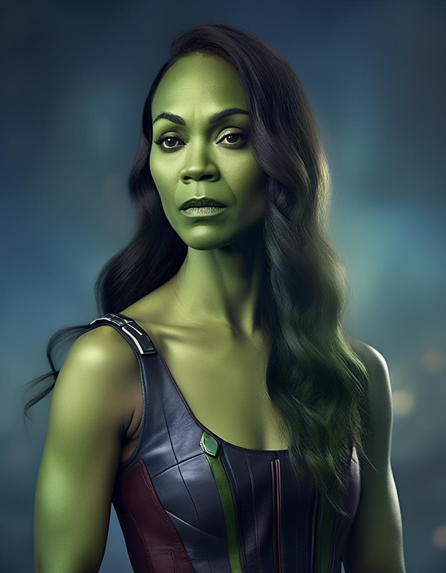 Gamora in guardians of the galaxy - SeaArt AI