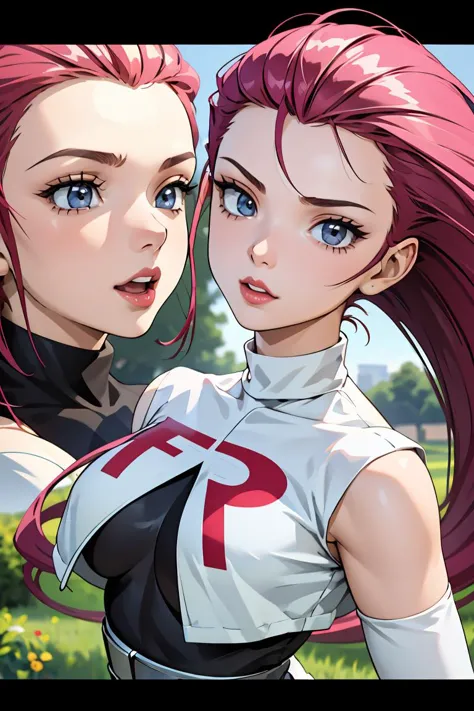 (masterpiece, best quality), 1girl,   <lora:TR_Jessie-DEF:1> jessie, team rocket