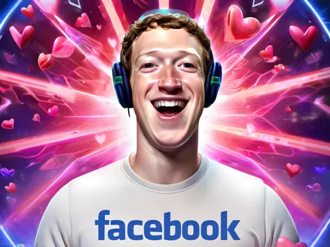 mark zuckerberg, zuckerberg, facebook, social media, likes, scifi, hearts, vr headset, emperor, facebook logo, best aesthetic, l...