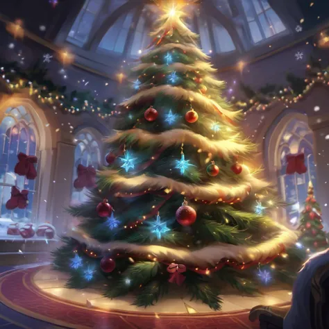 fantastic detailed photography of a perfect christmas tree, sparks, Ephemeral, lights, intricate details, detailed background
league of legends, legends of runeterra, valorant, lolsplashart, mlbbsplashart