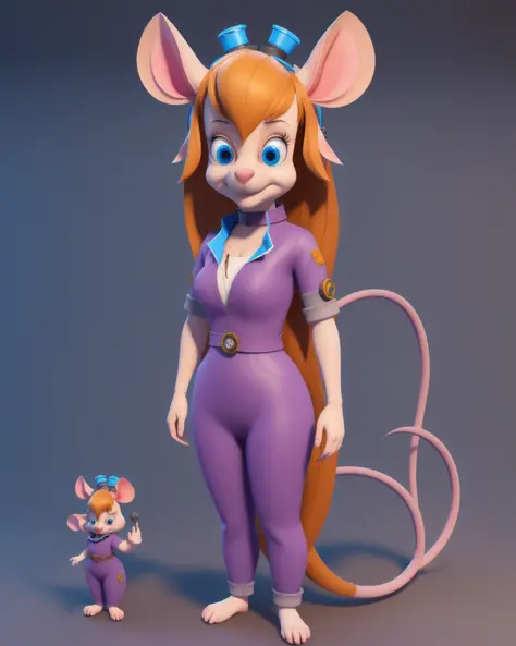 GadgetHackwrench with ears and long mouse tail 3d
fullbody,  <lora:GadgetHackwrench_10mb:1>
