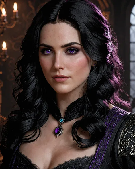 ((ultra detailed, masterpiece, best quality))
<lora:W3Yennefer:0.8>
W3Yennefer, 1girl, solo, purple eyes, close to face portrait...