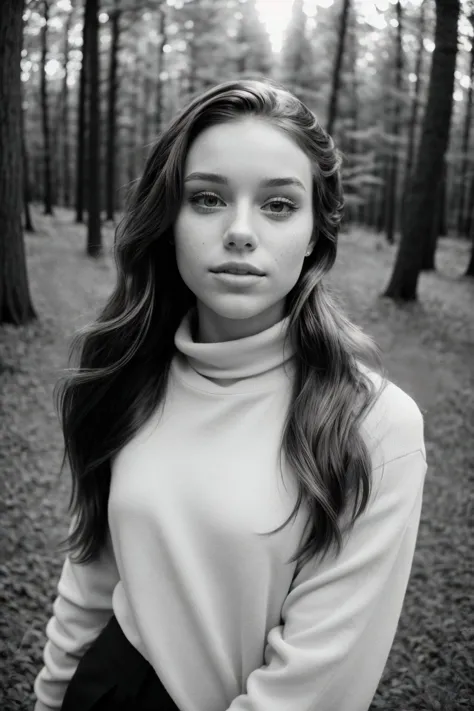 (high angle, closeup on face:1.2) photo of <lora:HaileyGrice_v1:0.9> HaileyGrice, she is wearing turtleneck , she is wearing lap...