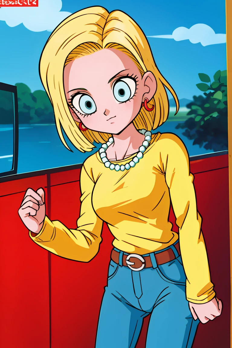 Masterpiece Best Quality 1girl Android18 Blueeyes Seaart Ai 0388