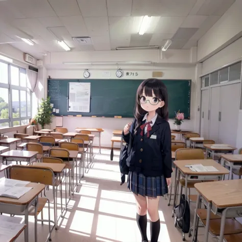 学校の教室 / Japanese School Classroom SD15