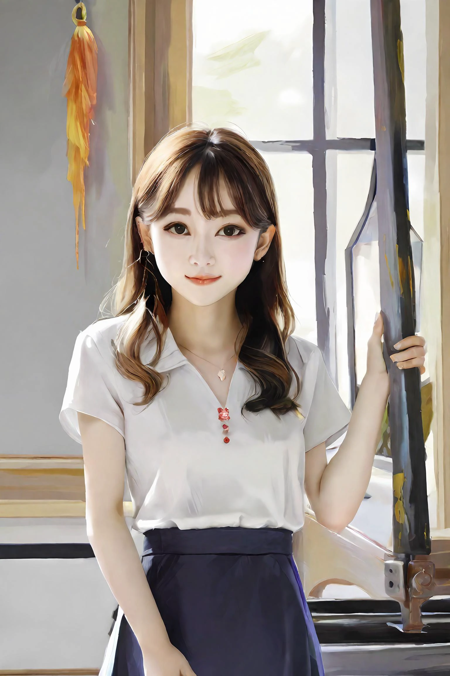 oil painting, vivid colors, beautiful light,
masterpiece, best quality, 1girl,  chinese