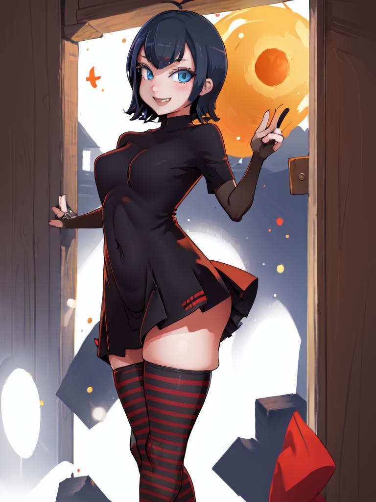 Mavis, hotel transylvania, at the castle, hotel transylvania - SeaArt AI