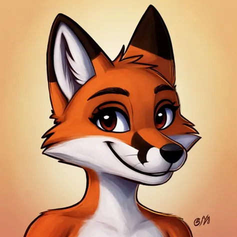 fox, anthro, smiling, eye