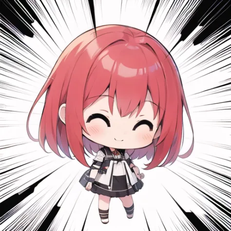 <lora:hotarueye_comic12_v100:1>
1girl, (chibi:1.4), smile, closed mouth, dynamic angle, standing, , red hair, <lora:concentrated...
