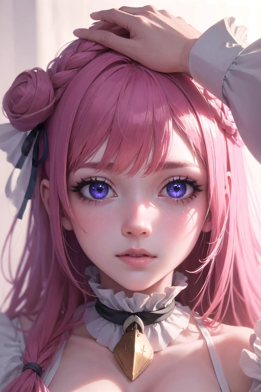 (highly detailed:1.3),
dorothy \(nikke\),
Ultra-detail,(highres:1.1),best quality,(masterpiece:1.3),cinematic lighting,
(highly detailed face and eyes:1.3),  HeadpatPOV, pov, headpat,