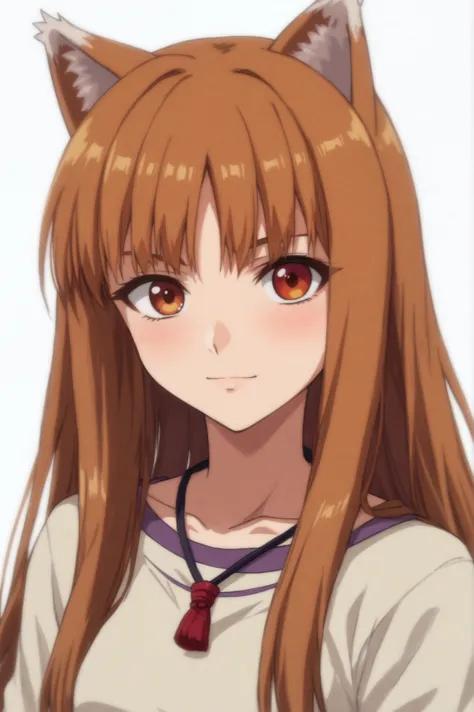 anime girl with long brown hair and cat ears