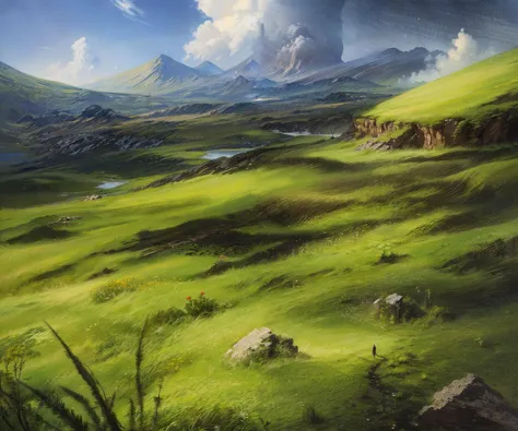 plains, masterpiece, best quality, digital art, fantasy concept art,