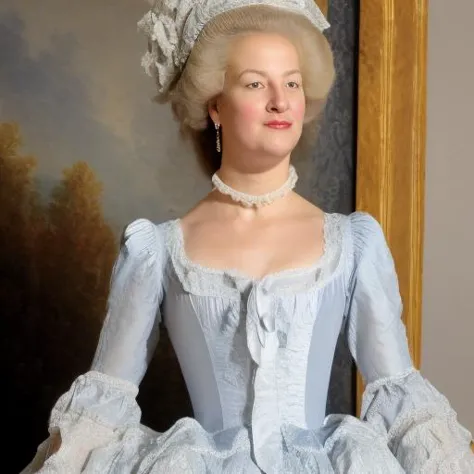 <lora:marie_antoinette:1> marie antoinette, modest dress