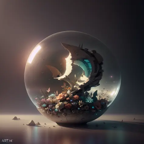 [1box:space ship:10],white, 4k, high resolution, realistic concept art. pilot. sense of awe and scale, (in the art style of Filip Hodas), Future shape details,dramatic light,dramatic light,(fractals),thorax,nautilus, orchid, skull, betta fish, bioluminisce...