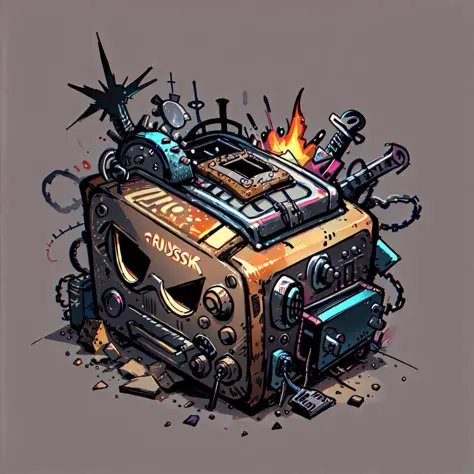 PunkPunkAI 
toaster  , cluttered environment