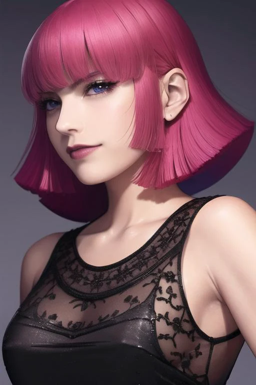 haman karn, best quality, ultra-detailed, professional lighting, detailed skin, realistic, detailed face, textile shading,
looking at viewer,light smile,sleeveless shirt upper_body,