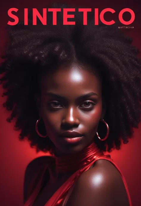 sin teico magazine cover featuring a woman with afro hair