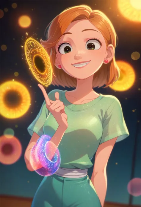 score_9, score_8_up, score_7_up, 1girl By bad artist, pixar style, kind smile, caltic, magic, bokeh, bad_prompt_version2, anime,...