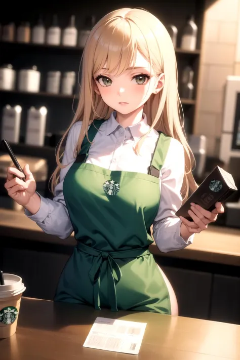 Starbucks apron / meme