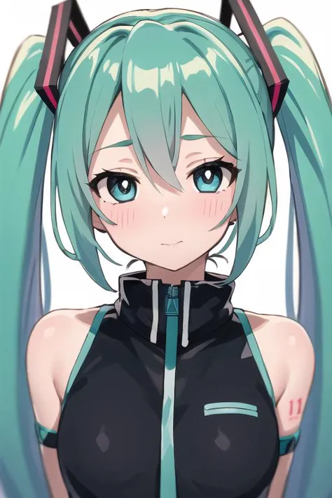 <lora:wagashiv2:0.7> wagashi,
1girl, hatsune miku,portrait,, masterpiece,best quality,vibrant image,sharpness, colorful,perfect eyes, detailed eyes, detailed hair,