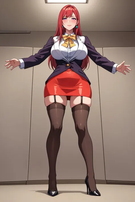 (high quality:1.2), intricate detailed, digital art,
TakashiroHiroko, 1girl, mature female, solo, milf, (full body:1.1), looking at viewer, looking down, standing, spread legs, outstretched arms, (incoming hug:1.3), reaching towards viewer, (from below:1.1...