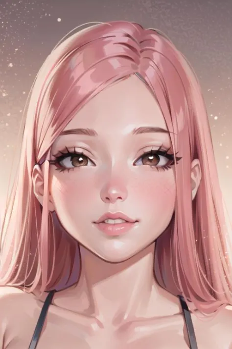 beautiful, ((masterpiece:1.2)), ((best quality:1.2)), extremely detailed face, perfect eyes, perfect face, perfect lighting, 1girl, solo focus, lips, belle delphine, long hair, brown eyes, pink hair, petite, <lora:CubzeV1Anything:0.85> , <lora:DI_belle_del...