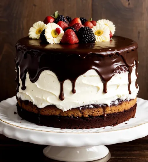 As you cut into the cake, the layers reveal themselves, showcasing a symphony of flavors and textures. Moist and tender cake lay...