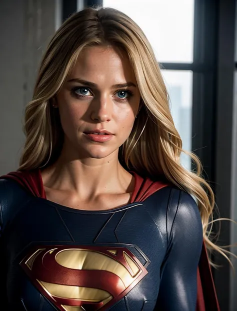 hair blonde, Supergirl is a fictional superhero character in the DC Comics universe. She is the cousin of Superman (Clark Kent) ...