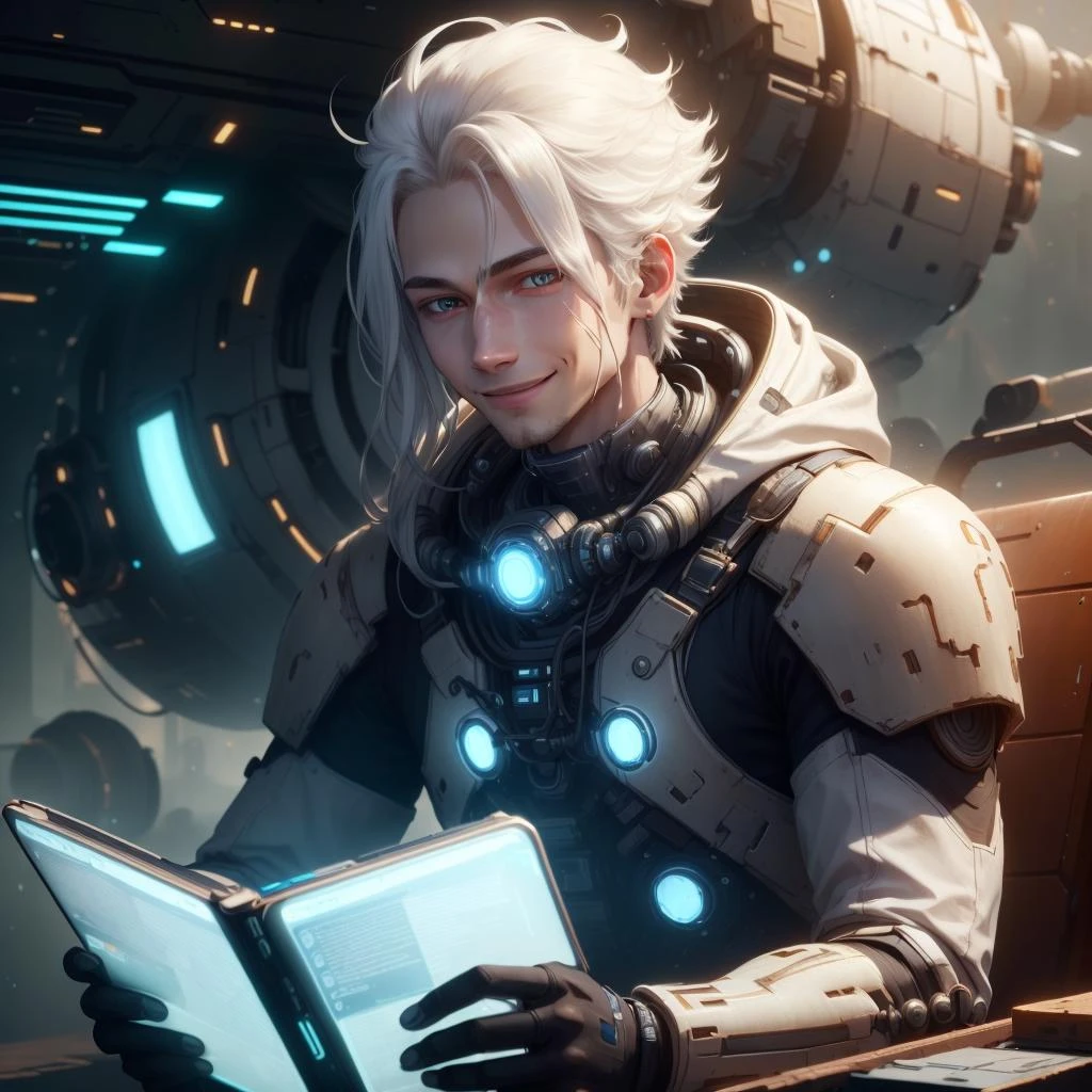 Typ3tech , Science-Fiction, Zivilisation vom Typ 3 , Gelehrte , Scrollen -  SeaArt AI