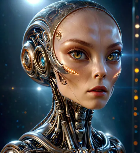 sfw, ((biomechanical full body:1.5)) <lora:add-detail-xl:.41>, [(a   1girl(((robotic))) alien:1.5)], highly detailed, [attractiv...