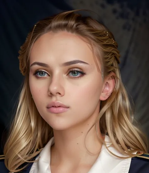 <lora:scjohansson2-12:0.8>, image of a ((unbelievably stunning)) sks woman wearing an official uniform looking seriously at the ...
