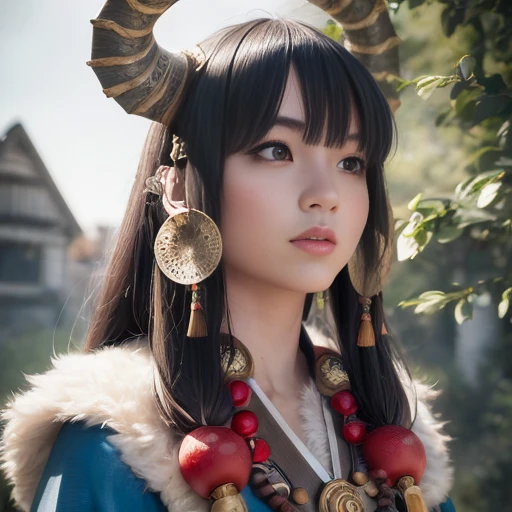 (best quality, masterpiece:1.1), (realistic:1.4), 1girl, Shaman costume, anime, ANIME, PORTRAITS, CHARACTER, REALISTIC, 3D, PERSON, MIX, 2D, MODEL, REAL PERSON