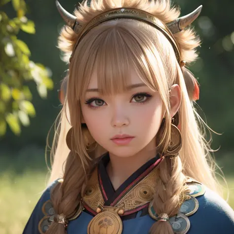 (best quality, masterpiece:1.1), (realistic:1.4), 1girl, Shaman costume, anime, ANIME, PORTRAITS, CHARACTER, REALISTIC, 3D, PERS...