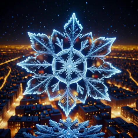 <lora:Neon_Christmas_Style_XL:0.75>Chr457m45m3rg3D0nMN3M1C a snowflake under a microscope revealing a unique cityscape in each crystal, (neon:0.7) (christmas:0.7), (snow:0.7), (winter:0.6)