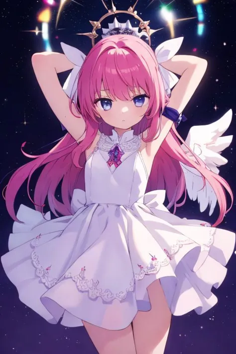 (masterpiece, best quality, beautiful)1girl, transparent, angel, held down by arms