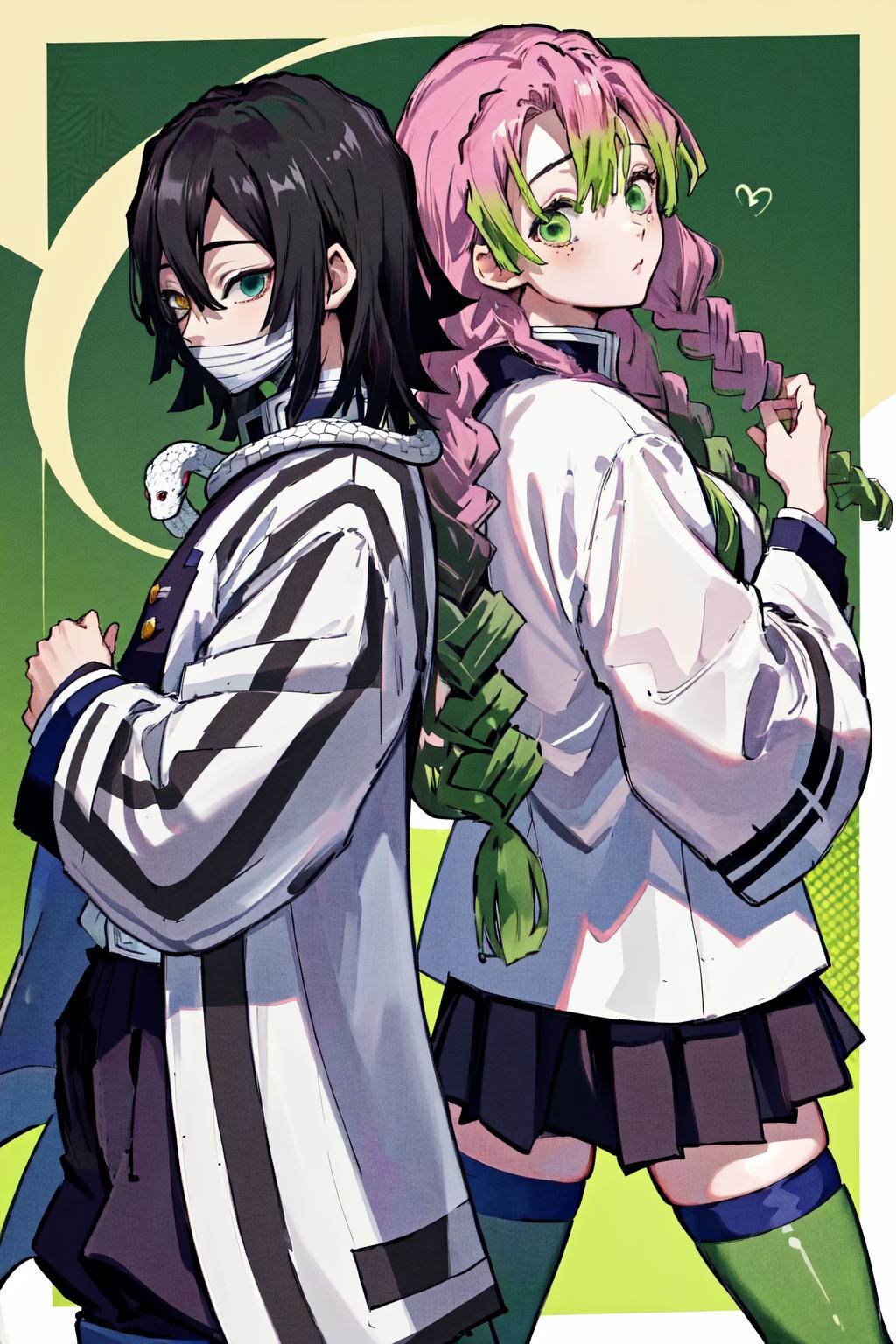 Obanai x Mitsuri | 鬼滅の刃 蛇x恋 (Kimetsu no Yaiba) - SeaArt AI Model