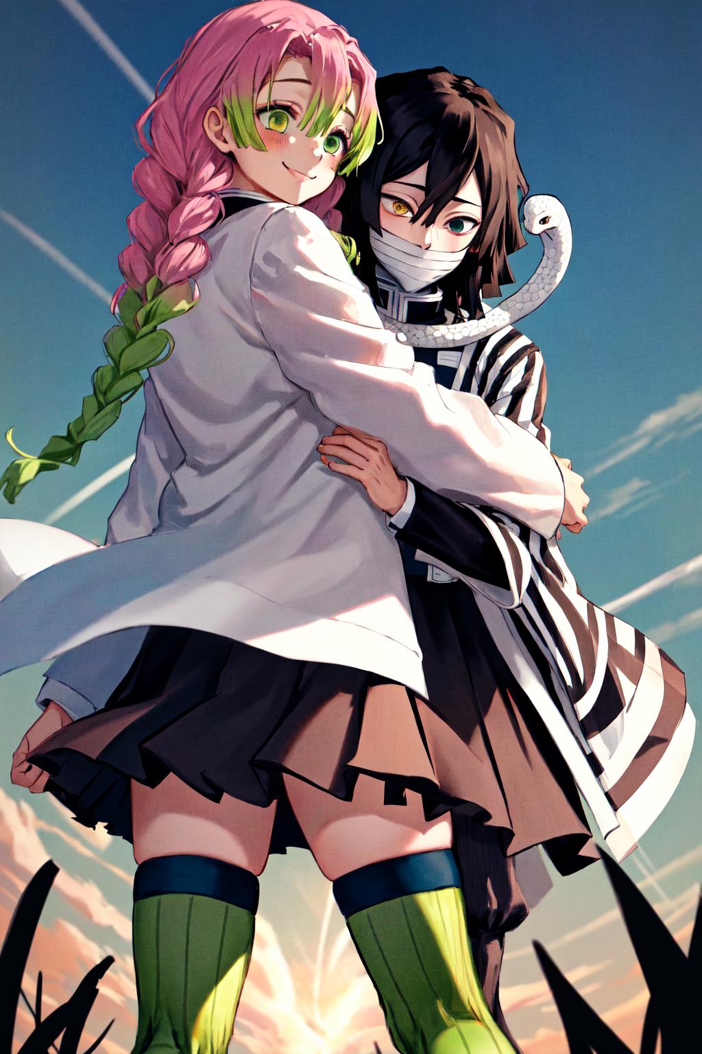 Obanai x Mitsuri | 鬼滅の刃 蛇x恋 (Kimetsu no Yaiba) - SeaArt AI Model