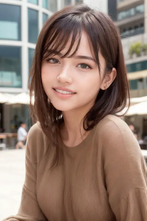 <lora:koreanDollLikeness_v10:0.4>,
(RAW photo, best quality), (realistic, photo-realistic:1.2), a close up portrait photo,
1girl, shopping mall rooftop cafe, outdoor,dating,
smile, (high detailed skin:1.4),
puffy eyes, gorgeous hair, air bangs, brown black...